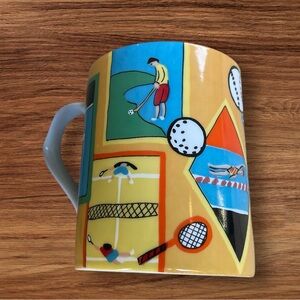 Colorful Sports-Themed Mug